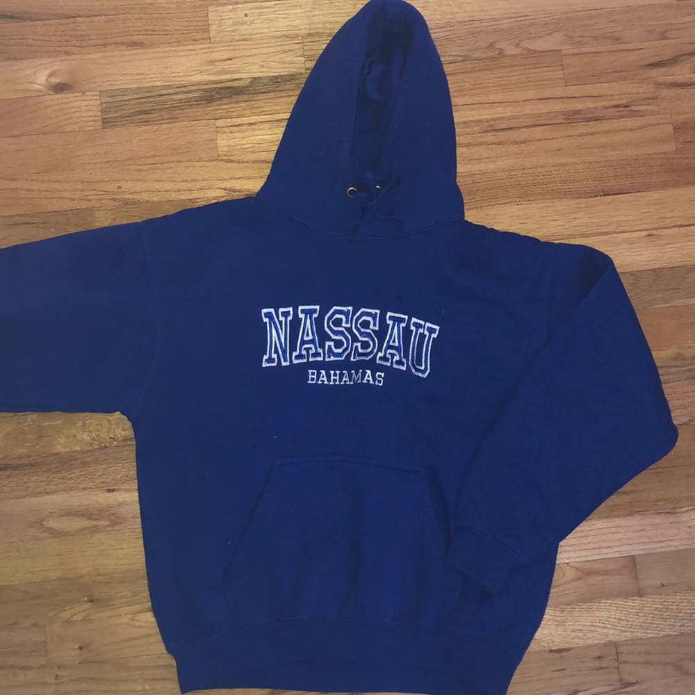 blue medium sweatshirt